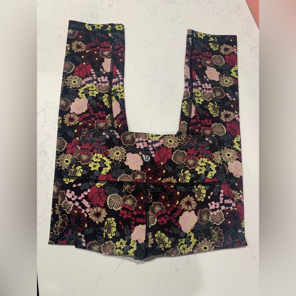 COPY - Lululemon floral leggings. Size 4